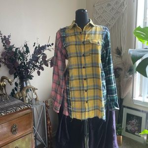 Raw Stitch Plaid Shirt